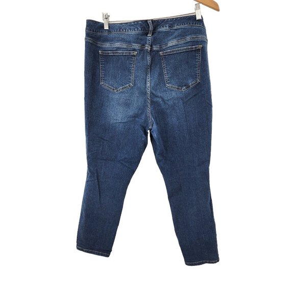 Torrid Premium Ultra Skinny Womens Size 16R Blue Jeans High Rise‎ Dark Wash - Picture 6 of 12